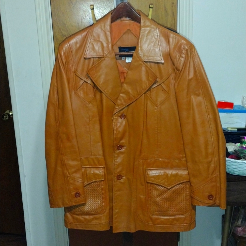Monsieur Lauro Vintage Leather Jacket